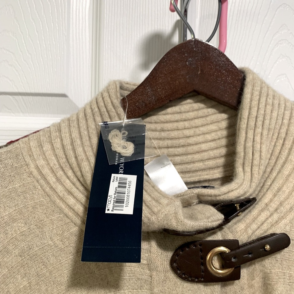 Never used, Jones’ sweater Cape! One size, tags still on. Stylish sweater jacket